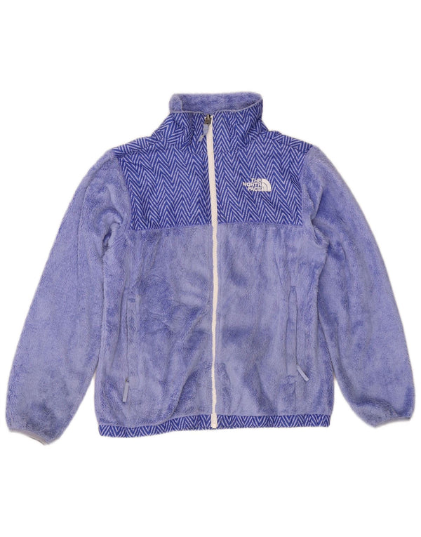 Jaqueta de lã The North Face para meninas 11-12 anos grande roxo Chevron