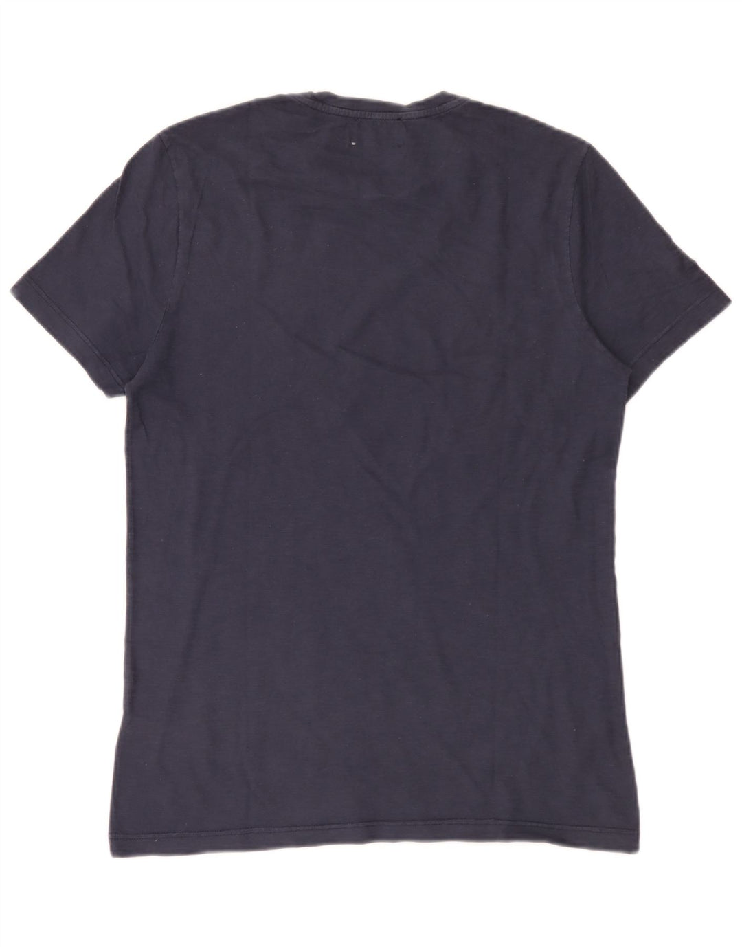 Dondup Camiseta masculina gráfica Top médio algodão azul marinho