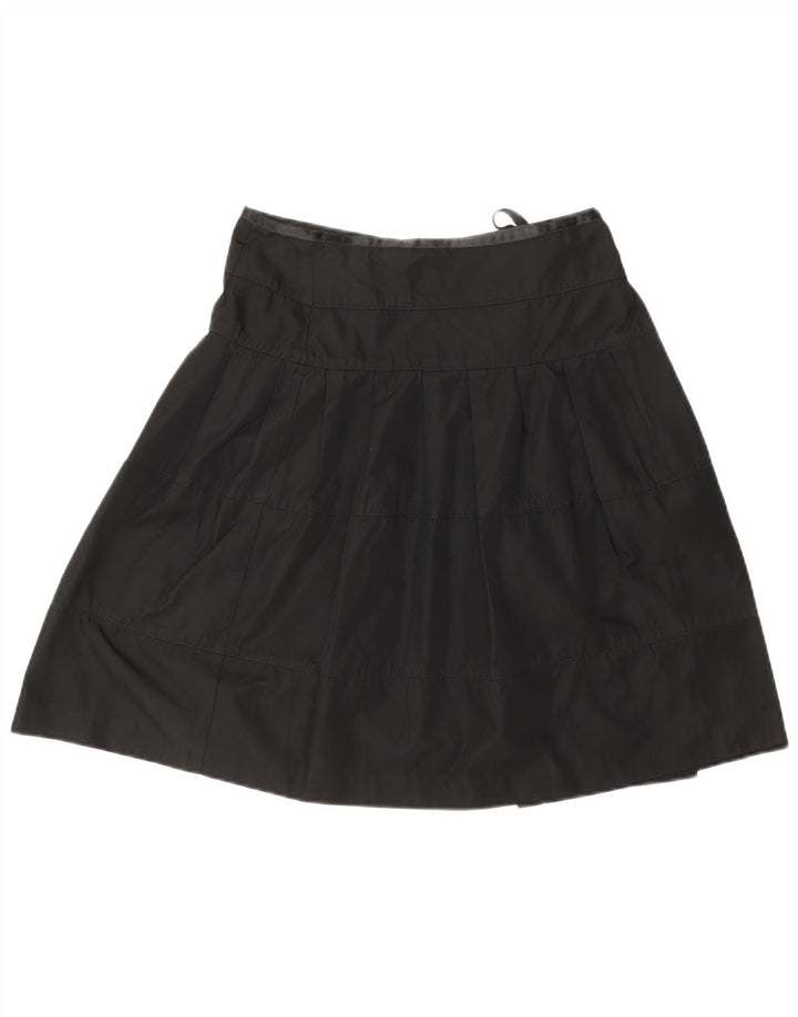 JOSEPH Saia feminina envolvente UE 36 pequena W26 preta triacetato clássica