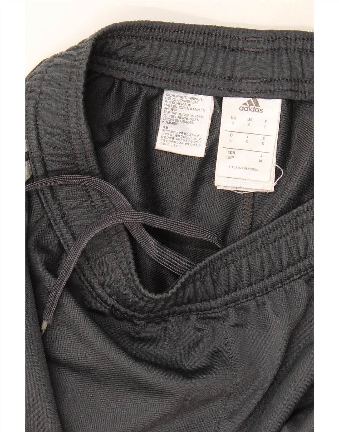 Adidas Mens Juventus Calças de treino pequeno poliéster cinza