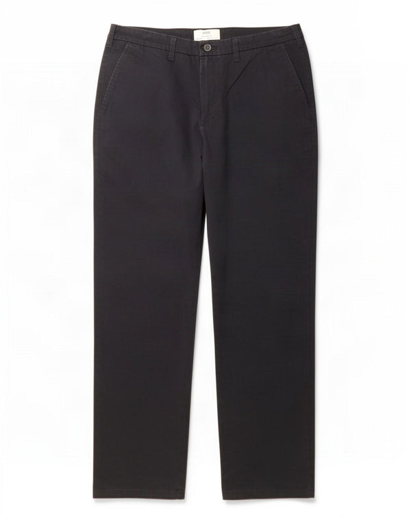 Calça Chino Masculina Marks & Spencer Regular Fit W36 L31 Algodão Preto