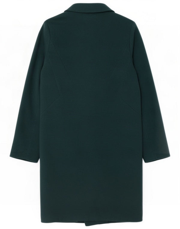 Casaco feminino Oasis com peito duplo UK 10 poliéster verde pequeno