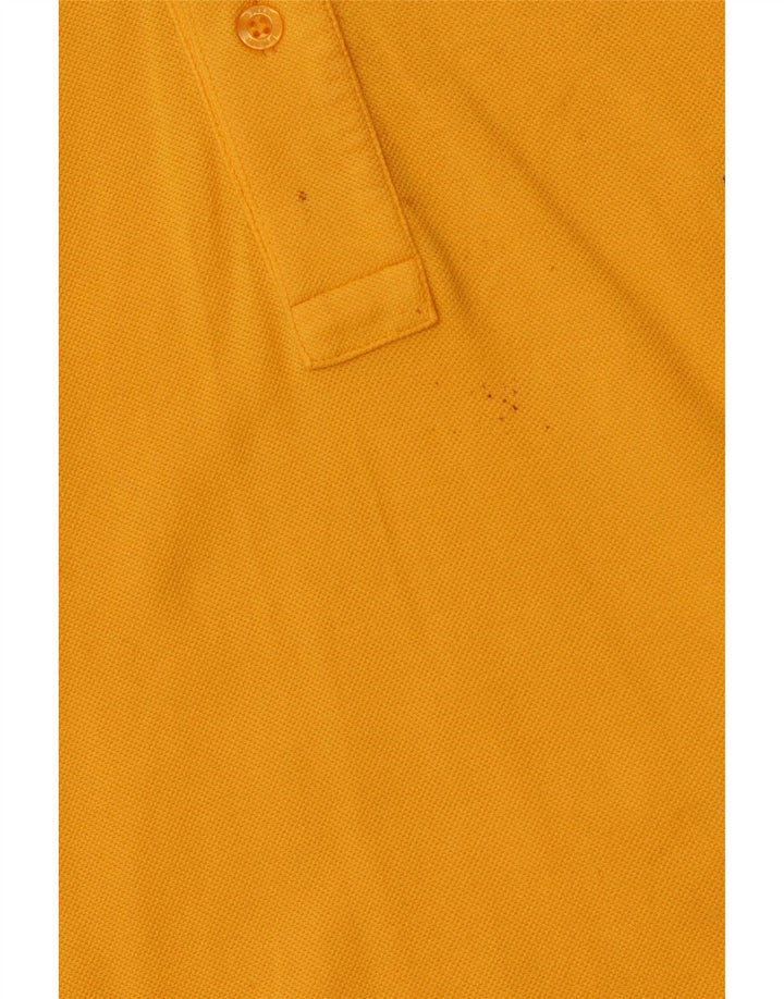 Camisa polo masculina FRED PERRY algodão amarelo médio