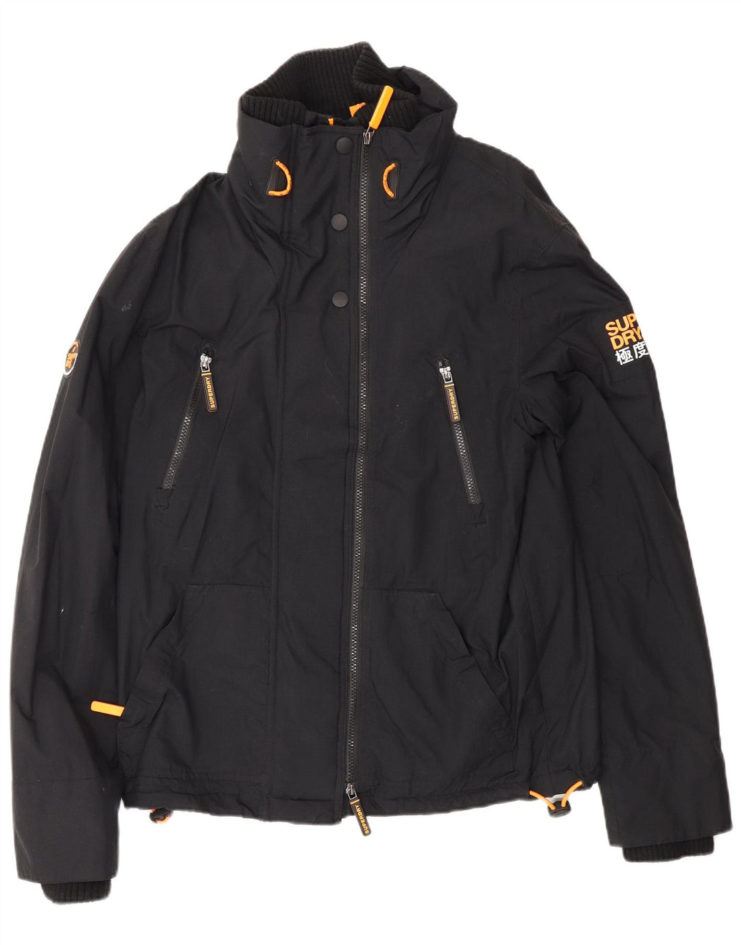 Jaqueta corta-vento masculina Superdry Windattacker UK 38 médio preto nylon