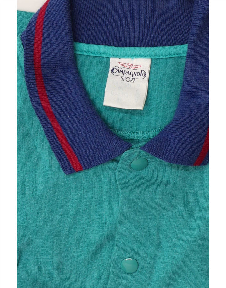 Campagnolo masculino solto ajuste moletom gráfico jumper IT 50 médio turquesa
