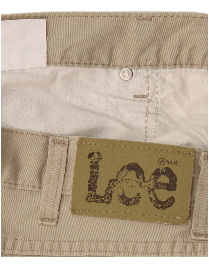 Calça casual reta masculina LEE W40 L33 bege