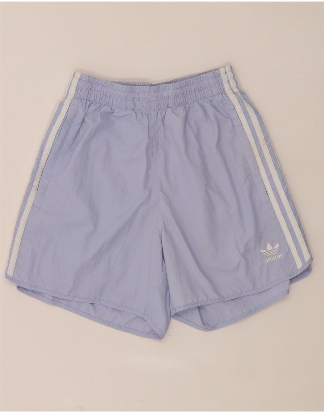 Shorts esportivos femininos Adidas UK 8 pequeno roxo poliéster