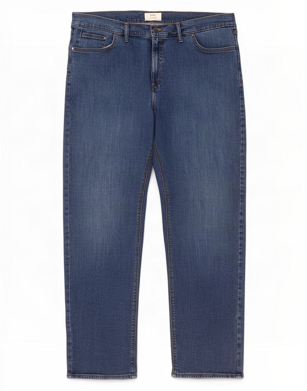 Jeans retos masculinos Marks & Spencer W44 L31 algodão azul