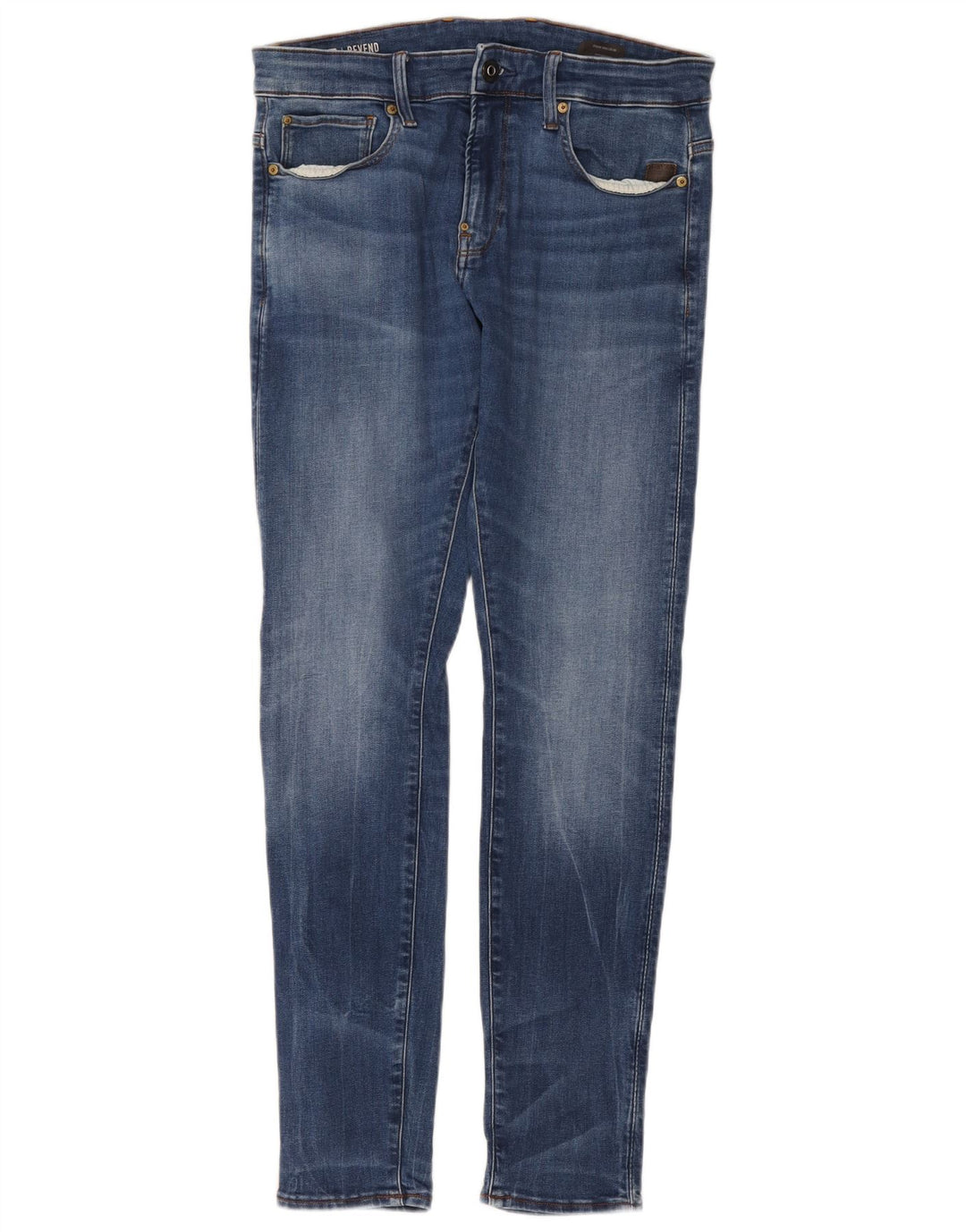 G-STAR Masculino Revend Skinny Jeans W32 L32 Azul Algodão