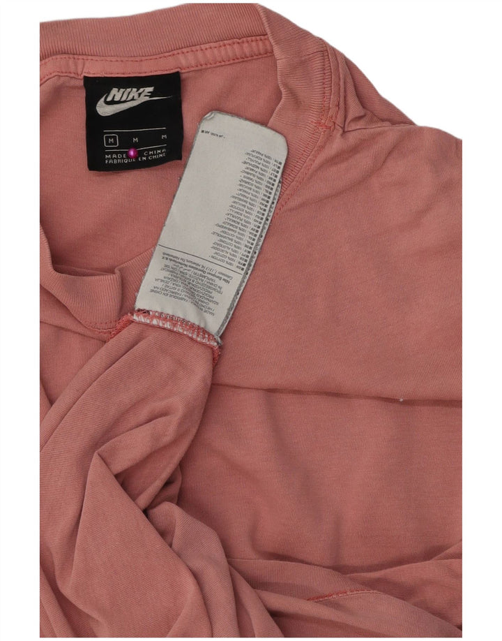 Nike Mens Camiseta Top Médio Algodão Rosa