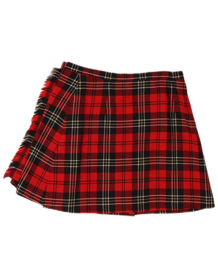 Max & Co. Mini saia feminina W28 xadrez vermelho médio