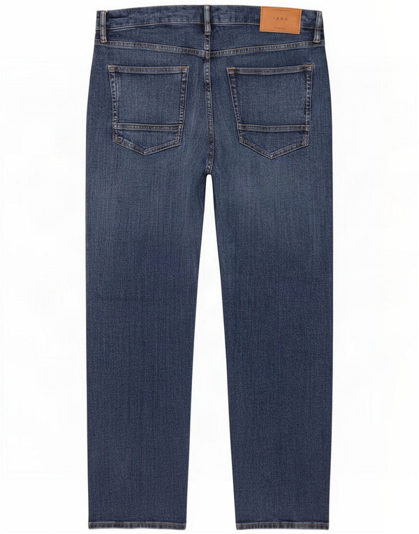 Marks & Spencer Mens Straight Jeans W34 L29 Azul Algodão