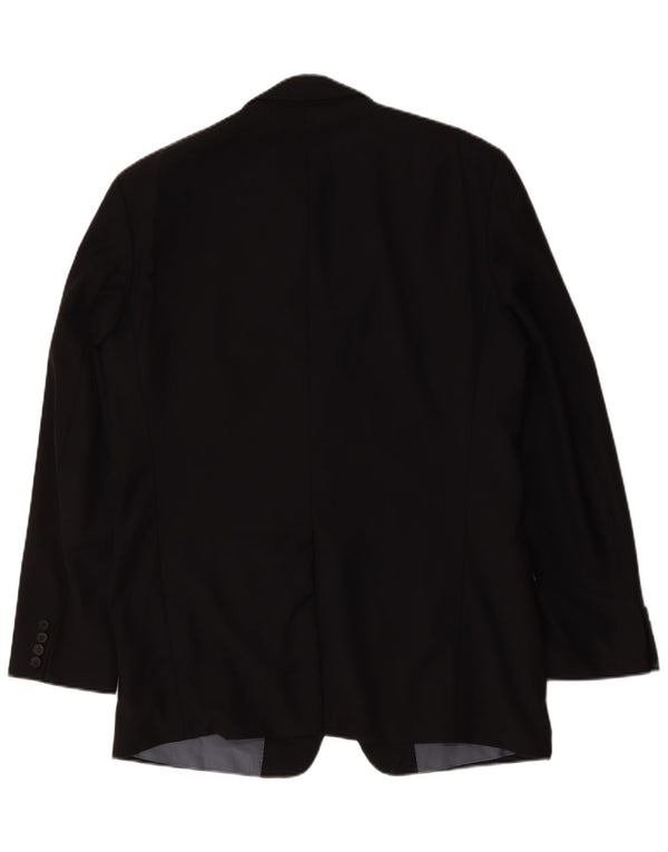 Jaqueta blazer masculina Hugo Boss com 2 botões EU 52 XL azul marinho lã virgem