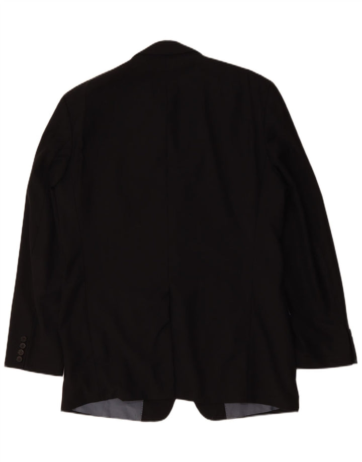 Jaqueta blazer masculina Hugo Boss com 2 botões EU 52 XL azul marinho lã virgem