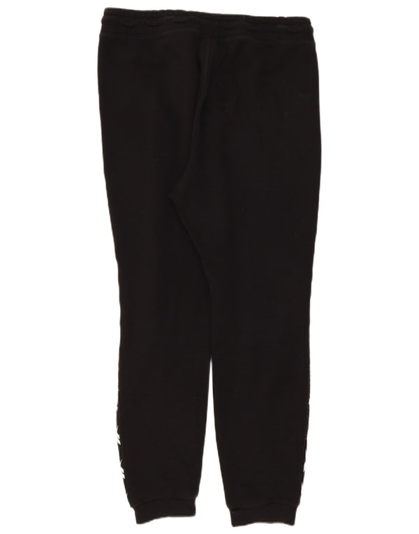 Reebok Mens Graphic Calças de treino Joggers Médio Algodão Preto