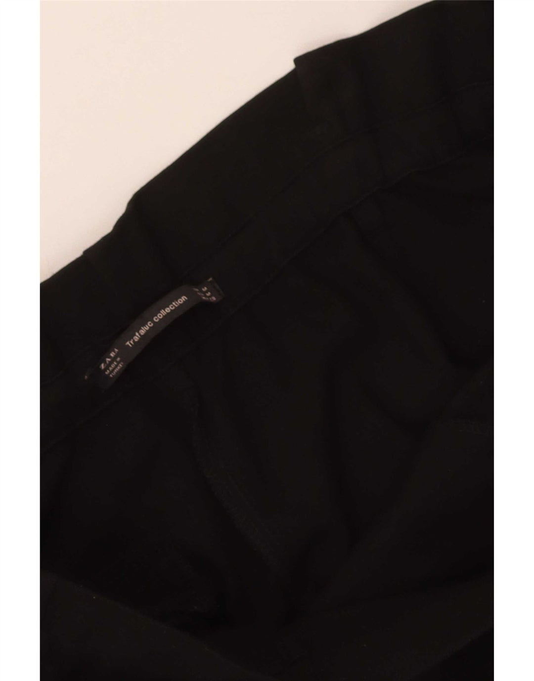 Calça feminina Zara cônica cortada média W28 L25 preta