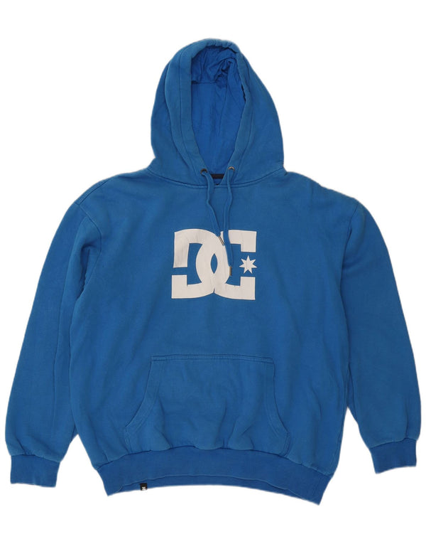 DC Mens Graphic Hoodie Jumper Grande Algodão Azul
