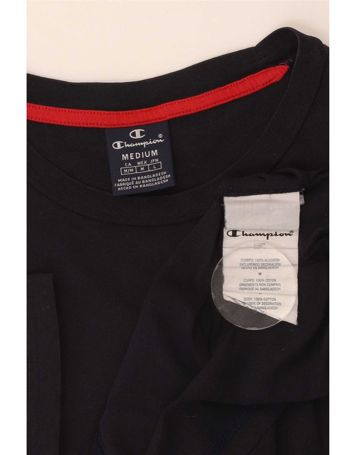 Camiseta masculina Champion de algodão azul marinho médio