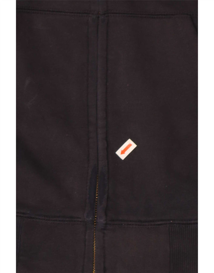 Suéter Carhartt masculino com capuz e zíper médio azul marinho algodão