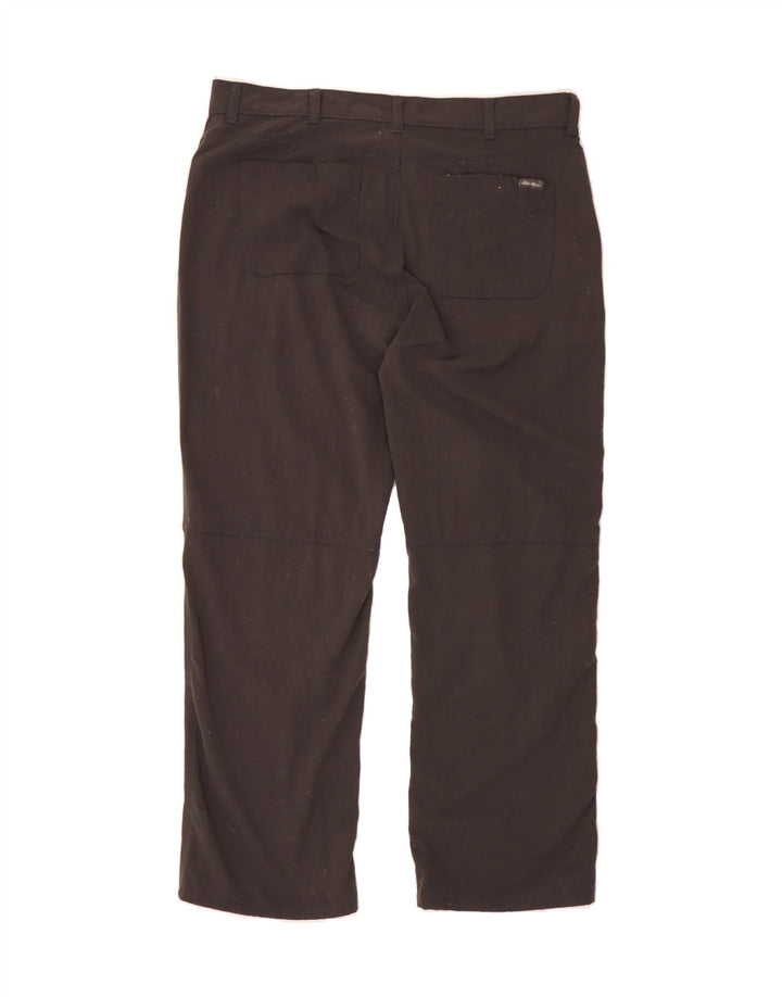EDDIE BAUER Mens Straight Casual Trousers W36 L30 Black Nylon Vintage Eddie Bauer and Second-Hand Eddie Bauer from Messina Hembry 