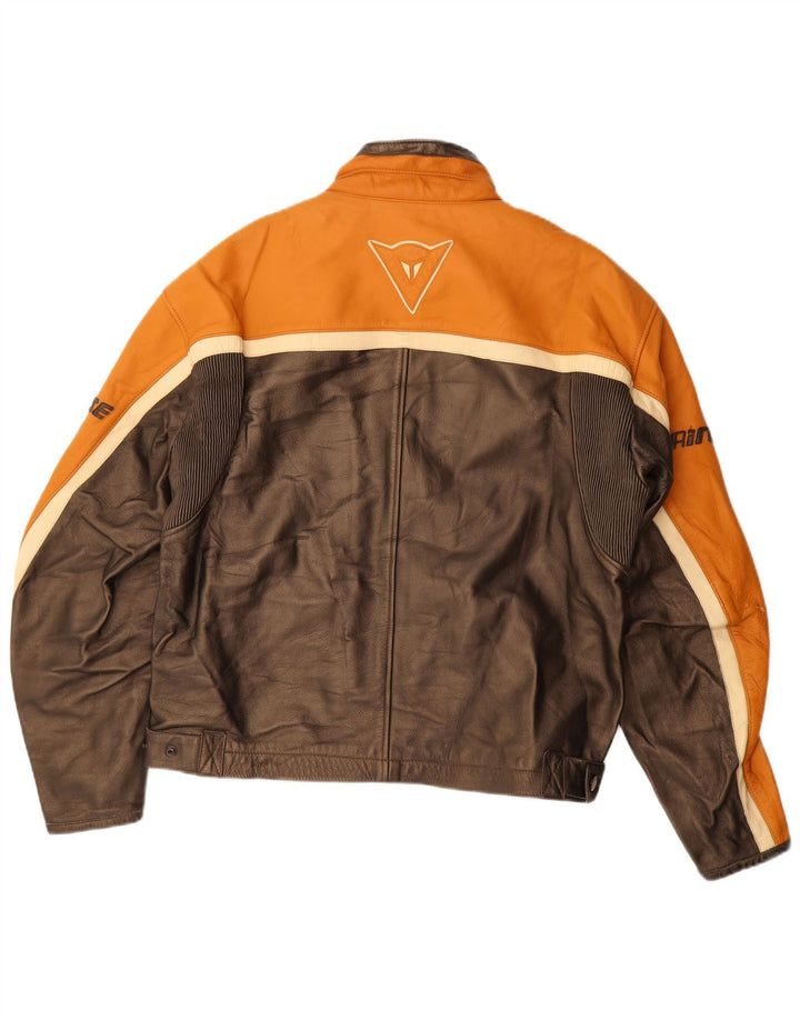 Jaqueta masculina Dainese Graphic Racer IT 56 XL marrom colorblock