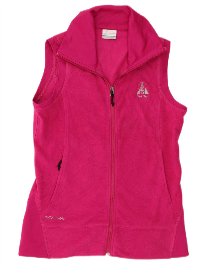 Colete de lã feminino Columbia UK 12 poliéster rosa médio