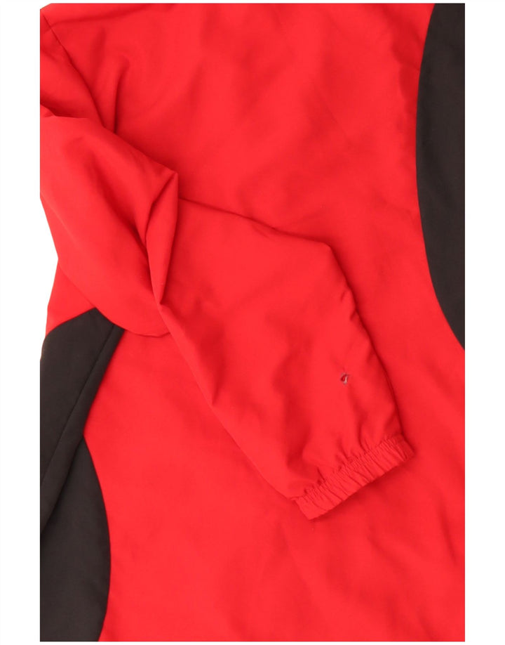 ADIDAS Mens Tracksuit Top Jacket UK 36/38 Pequeno Vermelho Colourblock Poliéster