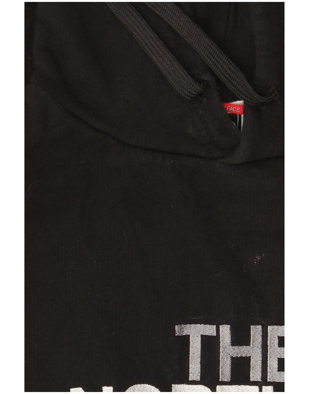 Suéter com capuz gráfico masculino The North Face pequeno algodão preto