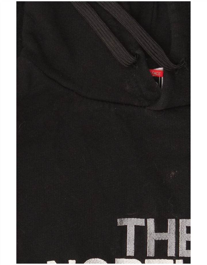 Suéter com capuz gráfico masculino The North Face pequeno algodão preto