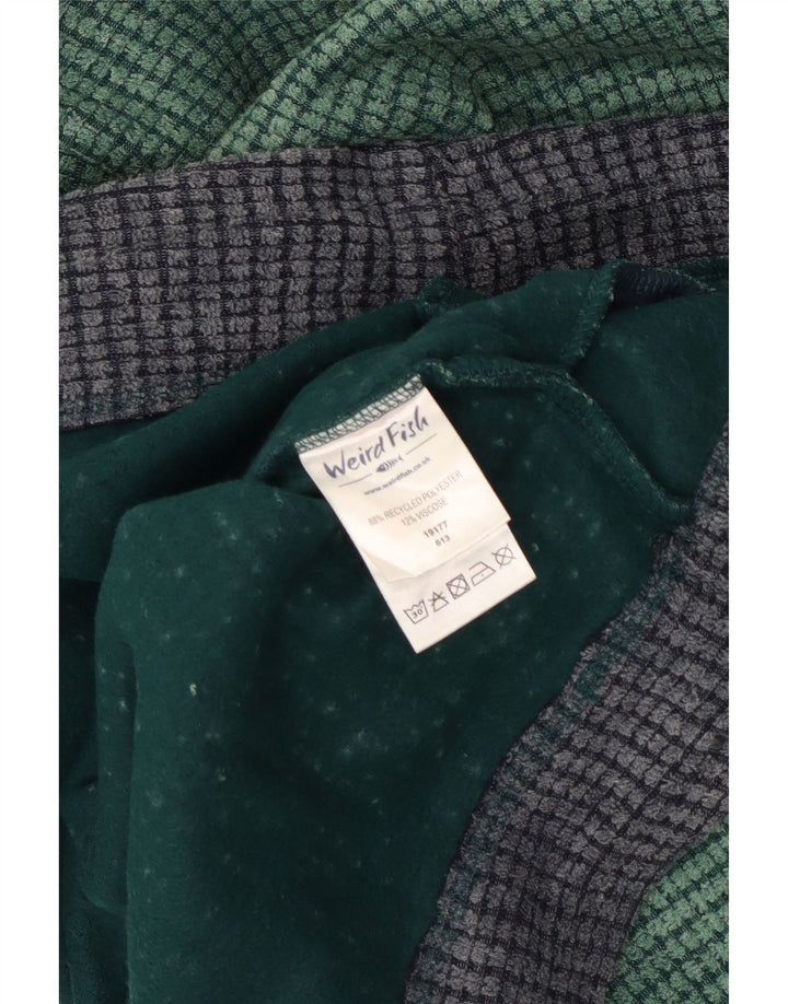 Weird Fish Mens Zip Neck Fleece Jumper XL Verde Poliéster