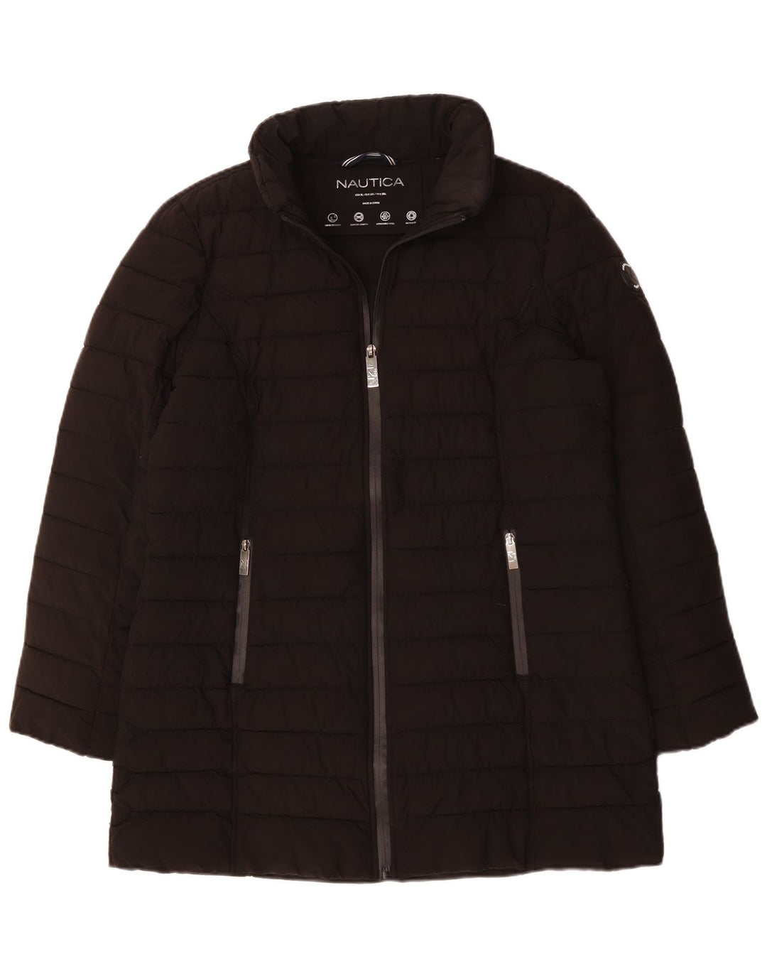 Jaqueta acolchoada feminina Nautica UK 20 2XL poliéster preto