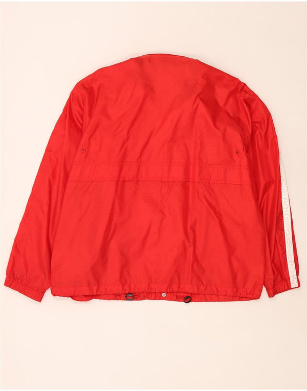 Jaqueta de chuva masculina com capuz Calvin Klein Jeans Reino Unido 40 grande bloco colorido vermelho