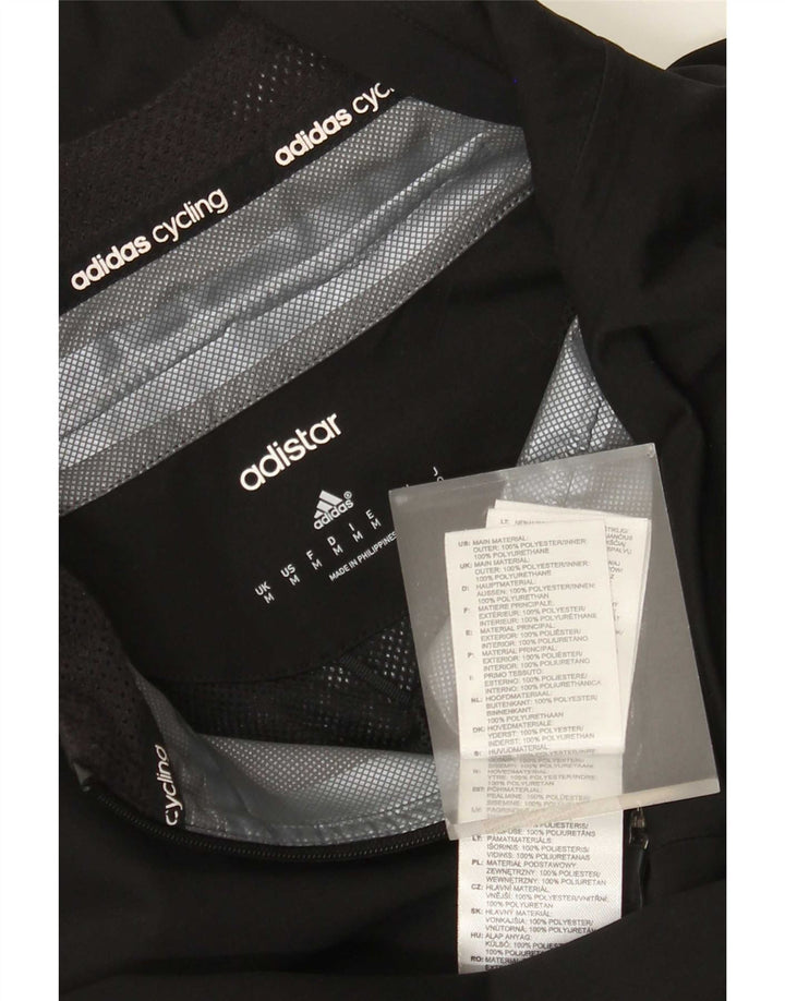 Adidas Womens Climacool Rain Jacket UK 14 Médio Preto Poliéster