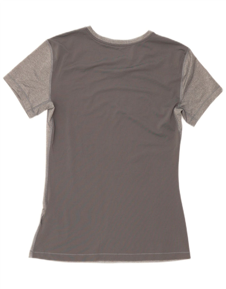 Camiseta Nike Feminina Dri Fit Top UK 14 Grande Cinza Poliéster