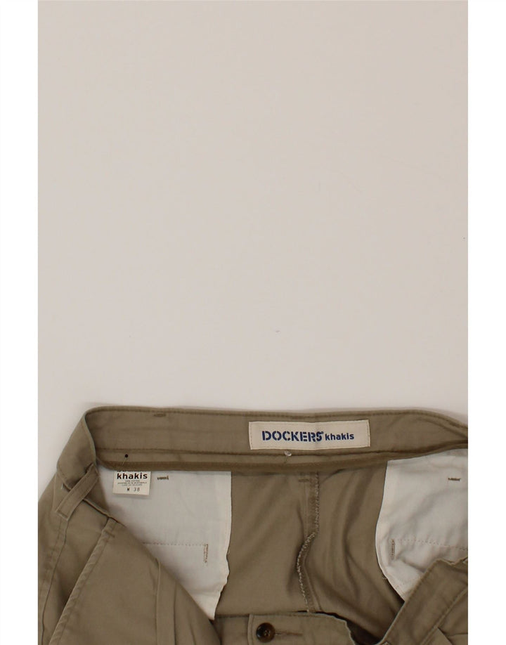 DOCKERS Mens Khakis Pegged Chino Shorts W38 XL Brown Cotton Vintage Dockers and Second-Hand Dockers from Messina Hembry 