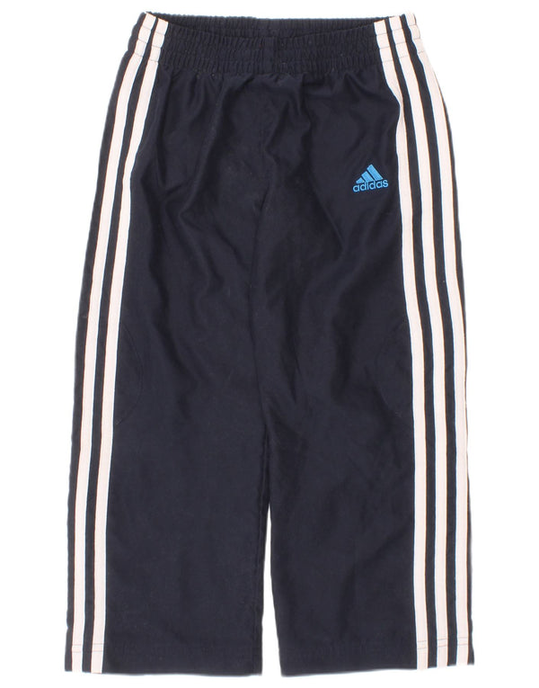 Calças de treino Adidas menino 3-4 anos azul marinho poliéster esportivo