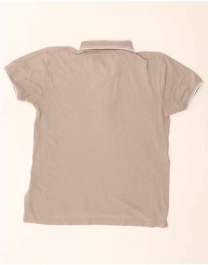 Camisa polo masculina Liu Jo algodão cinza médio