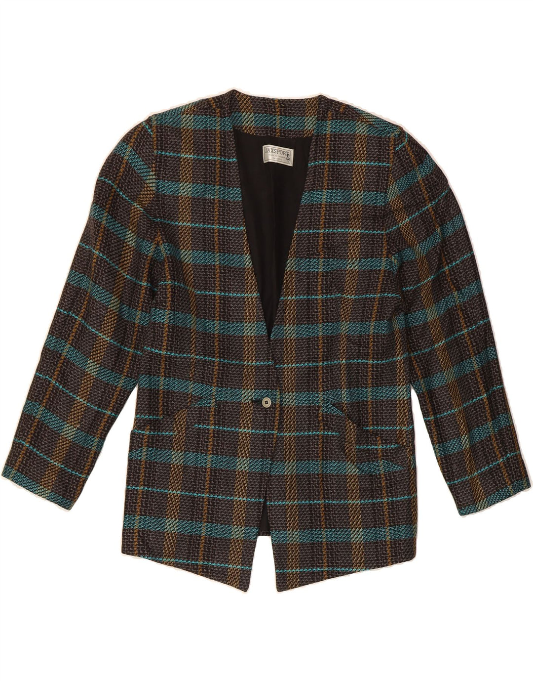 Womens 1 Button Blazer Jacket UK 10 Small Vintage Vintage and Second-Hand Vintage from Messina Hembry 