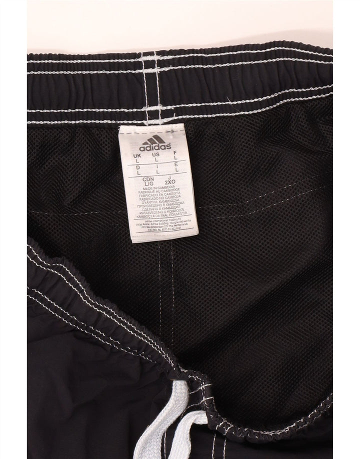 ADIDAS Mens Swimming Shorts Large  Black Nylon