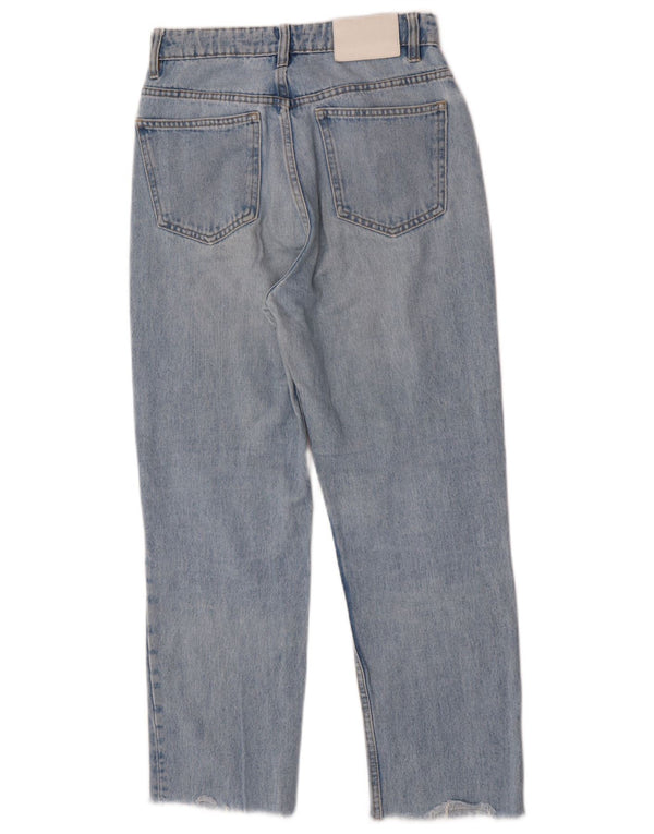 Zara Jeans Cônicos Femininos EU 36 XS W26 L26 Azul Algodão