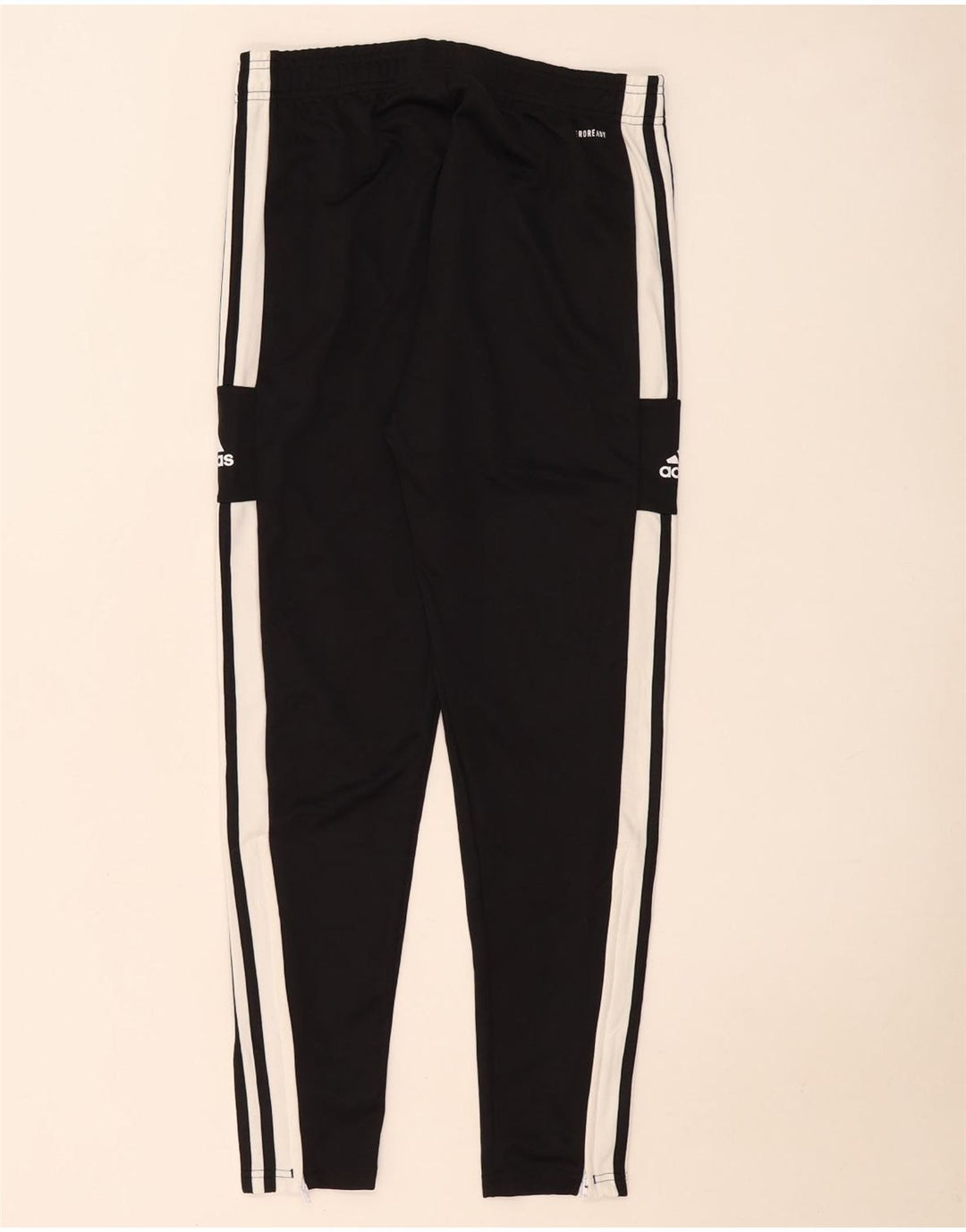 Calça de treino masculina Adidas Aeroready médio preto colorblock poliéster