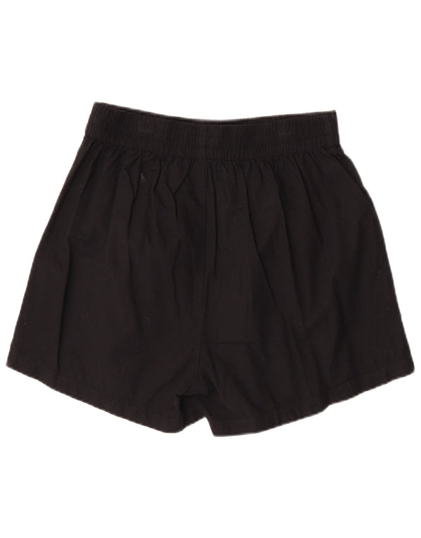 BENETTON Shorts feminino casual pequeno W26 algodão preto