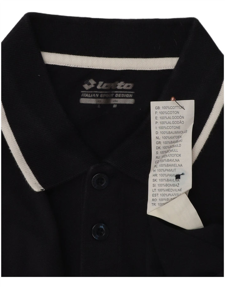 Camisa polo masculina Lotto médio algodão azul marinho