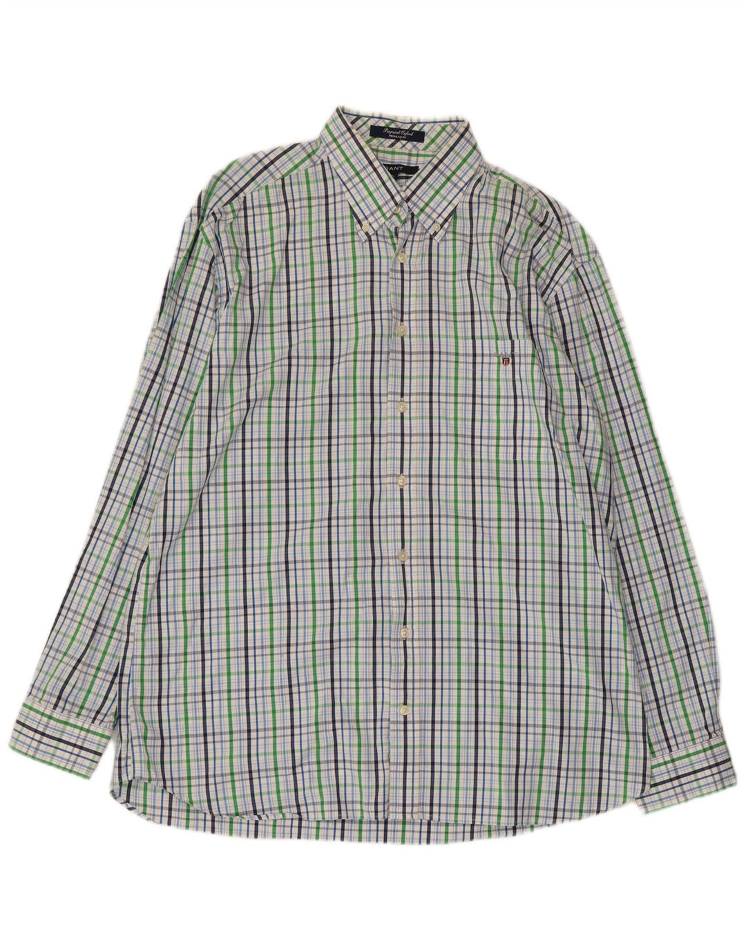 Camisa masculina GANT Regular Fit XL algodão xadrez multicolorido