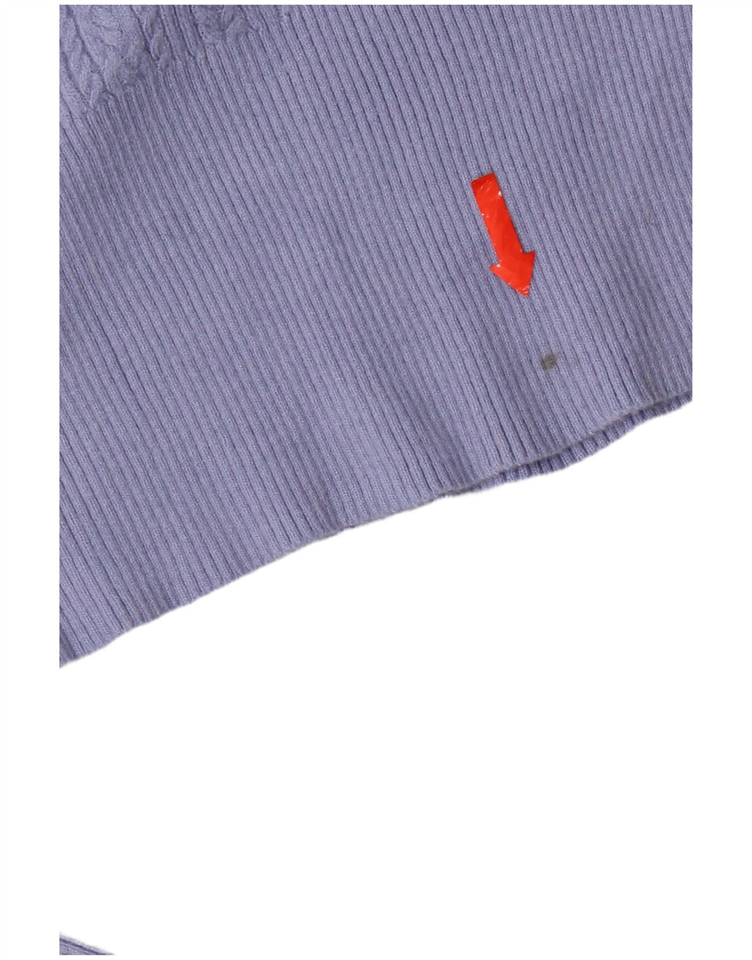Suéter feminino Marks & Spencer com gola redonda e viscose azul pequena Reino Unido 8