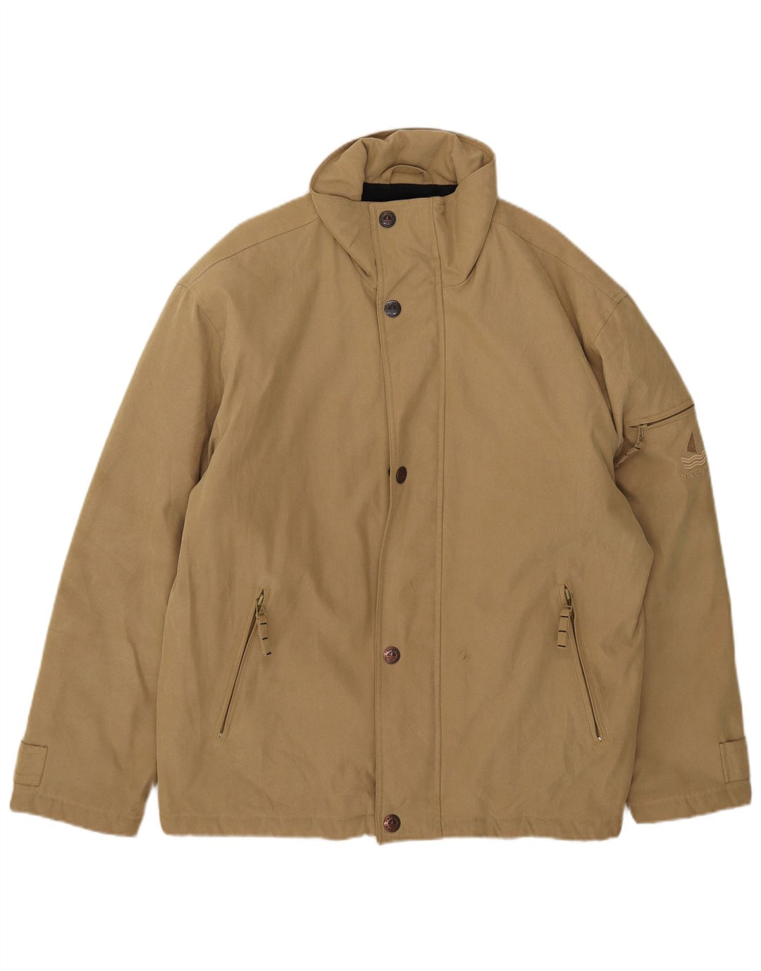 Jaqueta corta-vento masculina Navigare UK 42 XL poliéster bege