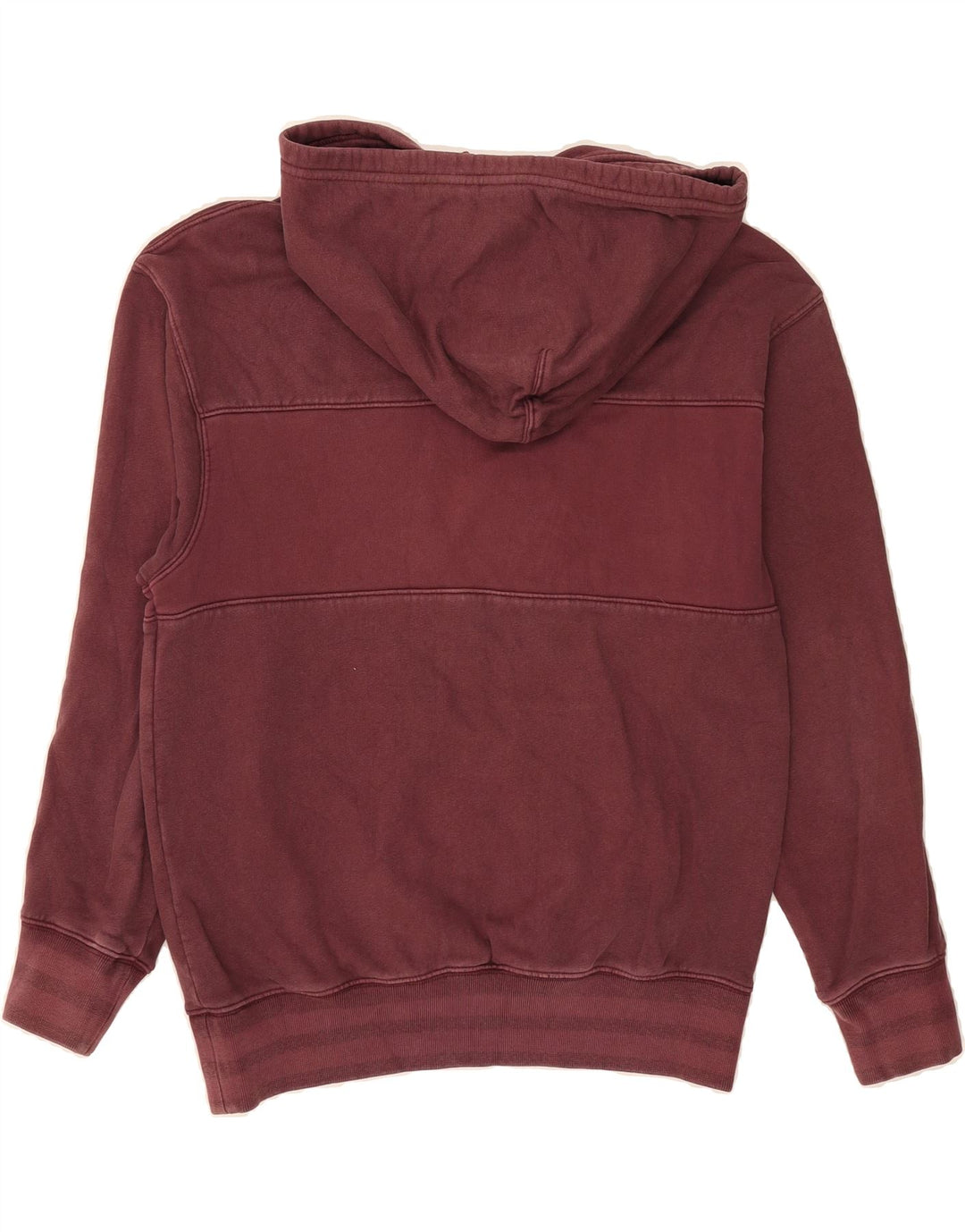 LEVI'S Mens Relaxed Fit Graphic Hoodie Jumper Small Maroon Cotton Vintage Levi's and Second-Hand Levi's from Messina Hembry 