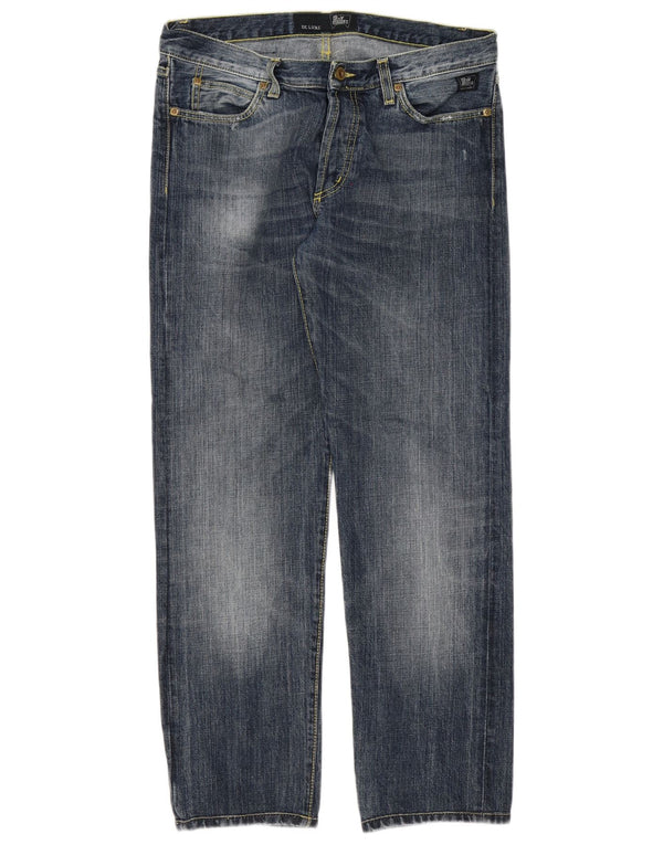 Calça jeans reta masculina Roy Rogers W31 L29 algodão azul marinho