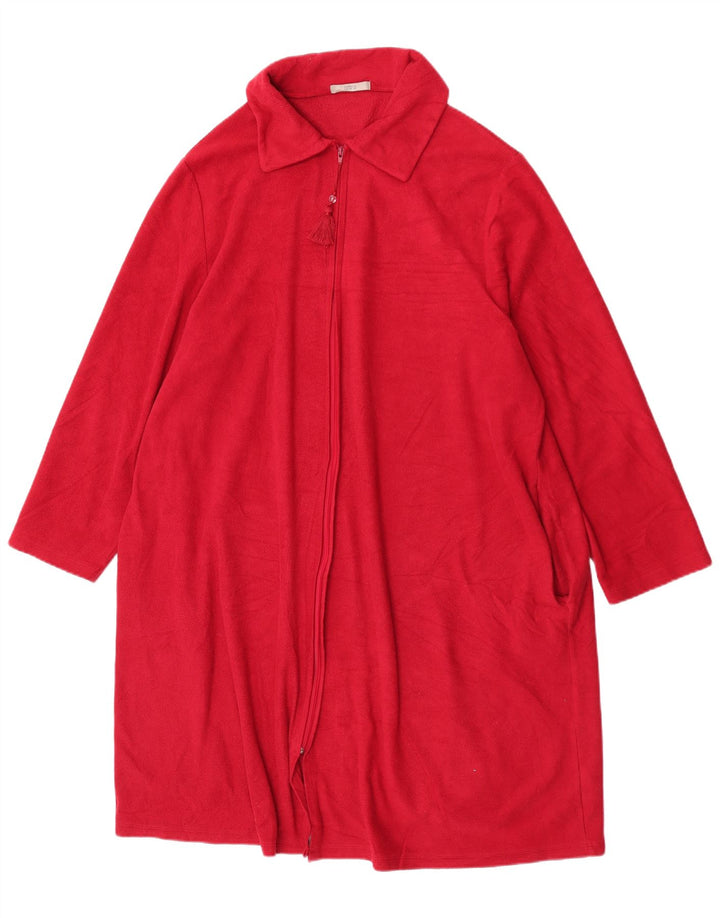 Vestido feminino de lã Marks & Spencer Reino Unido 20/22 2XL poliéster vermelho
