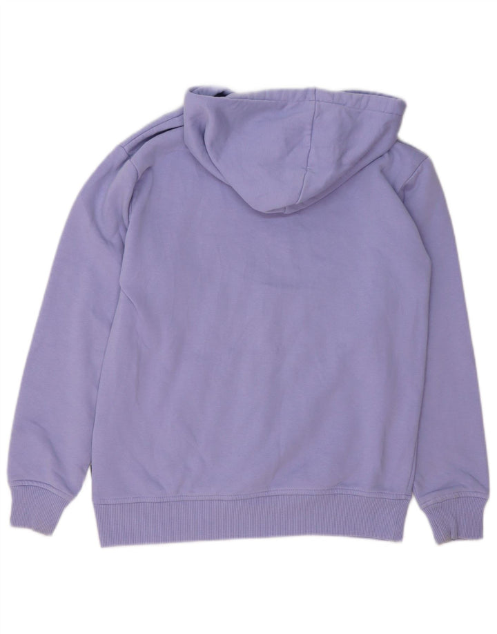 VANS feminino oversized gráfico moletom com capuz UK 6 XS roxo algodão
